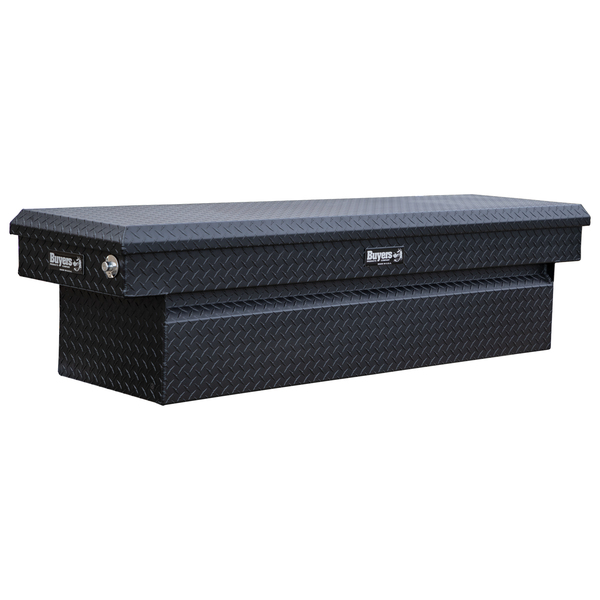 Buyers Products 18x20x71 Inch Textured Matte Black Diamond Tread Aluminum Crossover Truck Tool Box 1739410